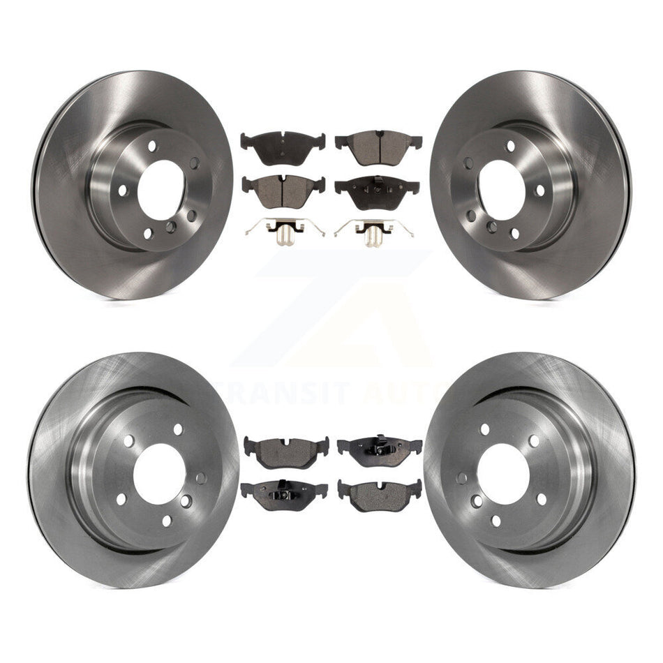 Front Rear Disc Brake Rotors And Ceramic Pads Kit For 2008 BMW 328xi To 08 07 K8T-101462