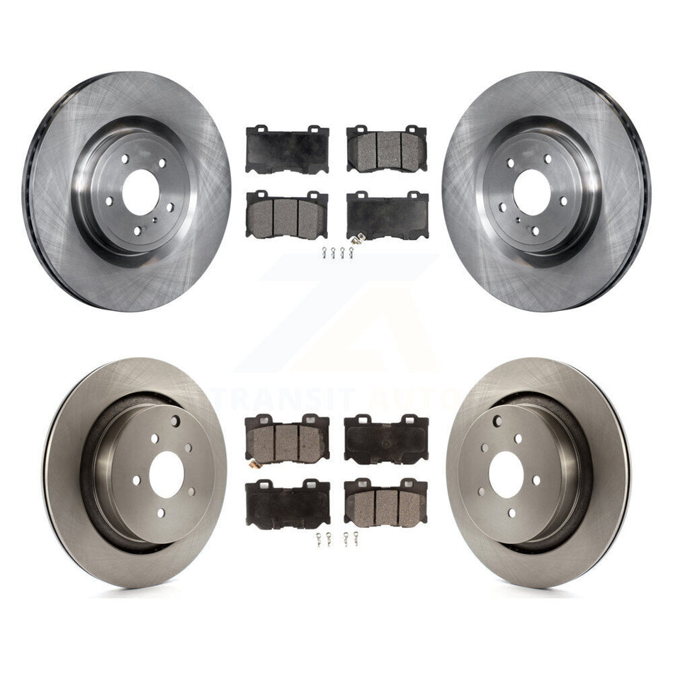 Front Rear Disc Brake Rotors And Ceramic Pads Kit For INFINITI Q50 M37 Q60 Q70 Q70L QX70 M56 FX50 K8T-101474