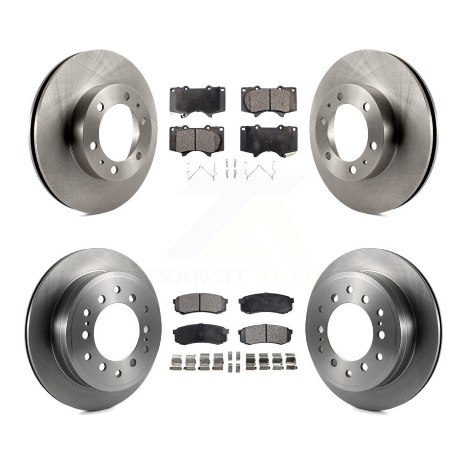 Front Rear Disc Brake Rotors And Ceramic Pads Kit For Toyota 4Runner FJ Cruiser K8T-101478