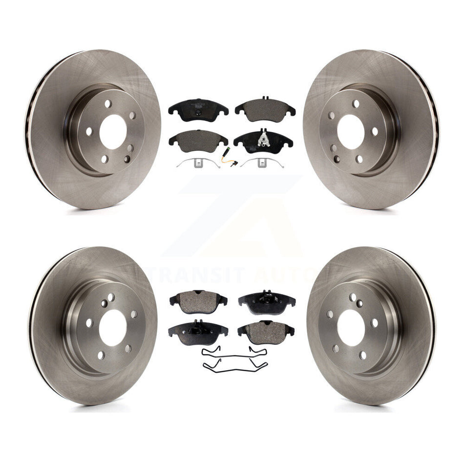 Front Rear Disc Brake Rotors And Ceramic Pads Kit For Mercedes-Benz E350 C300 C350 K8T-101520