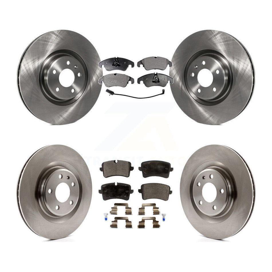 Front Rear Disc Brake Rotors And Ceramic Pads Kit For Audi A6 K8T-101546
