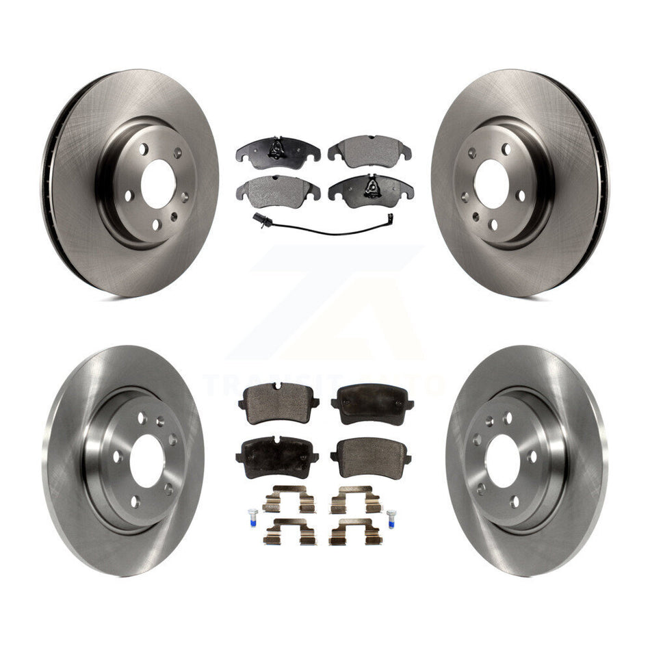 Front Rear Disc Brake Rotors And Ceramic Pads Kit For 2013 Audi A6 With 320mm Diameter Rotor K8T-101549