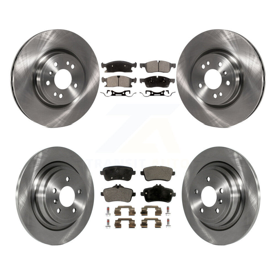Front Rear Disc Brake Rotors And Ceramic Pads Kit For Mercedes-Benz ML350 GLE350 ML250 GLE300d K8T-101562