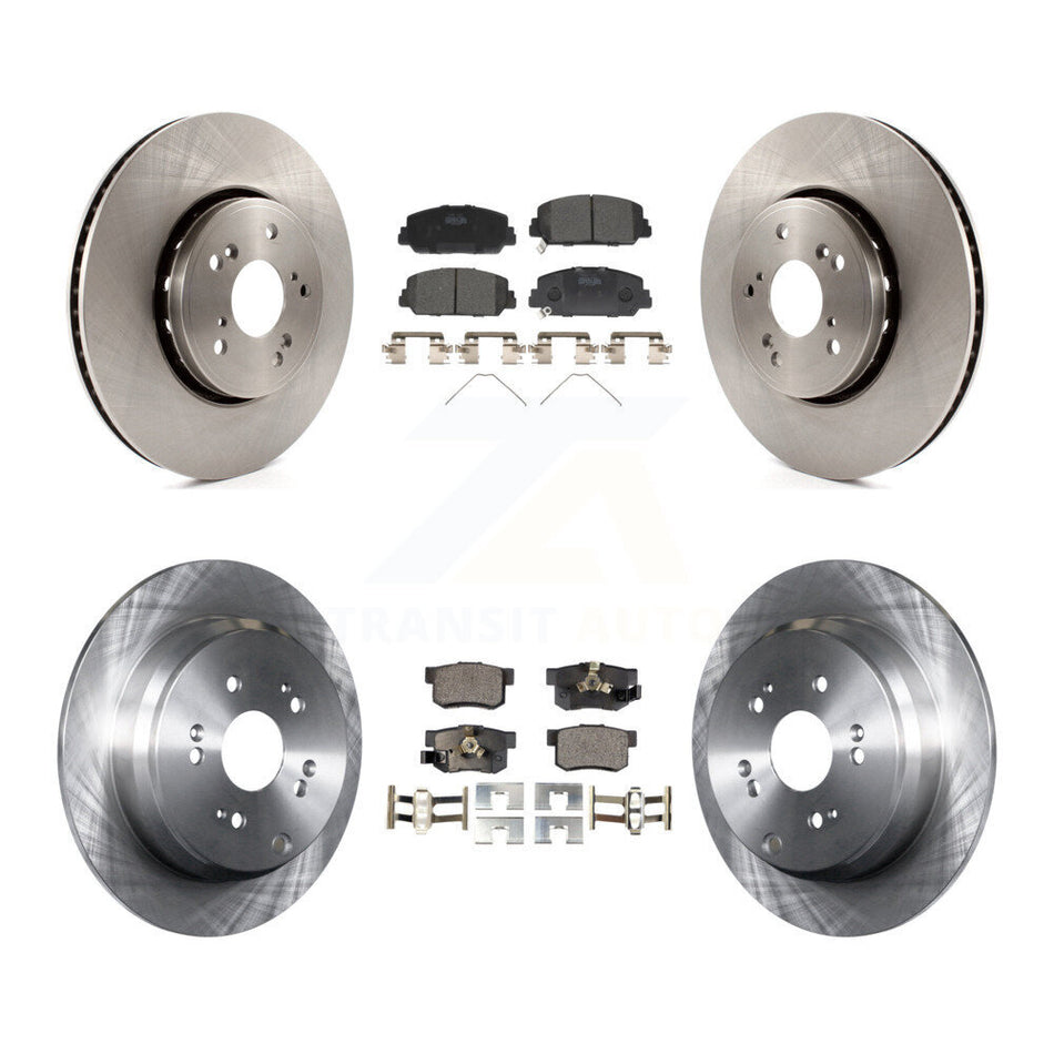 Front Rear Disc Brake Rotors And Ceramic Pads Kit For 2013-2018 Acura RDX K8T-101569
