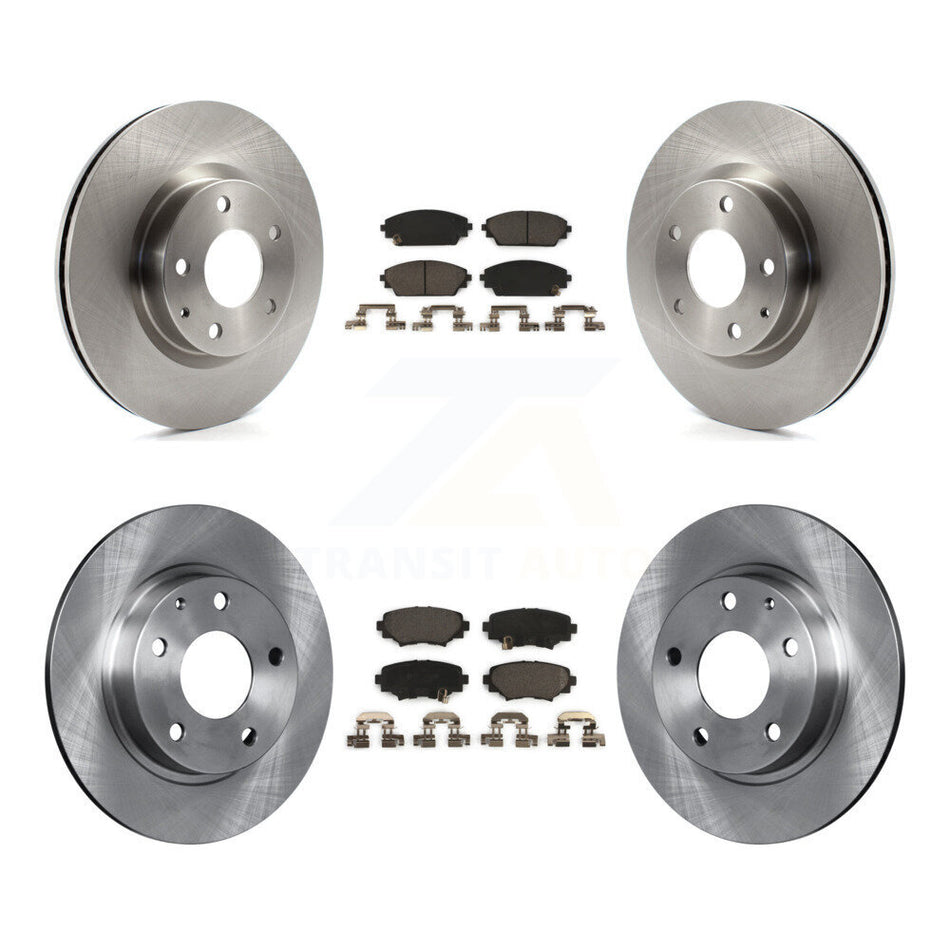 Front Rear Disc Brake Rotors And Ceramic Pads Kit For Mazda 3 Sport 2.5L K8T-101587