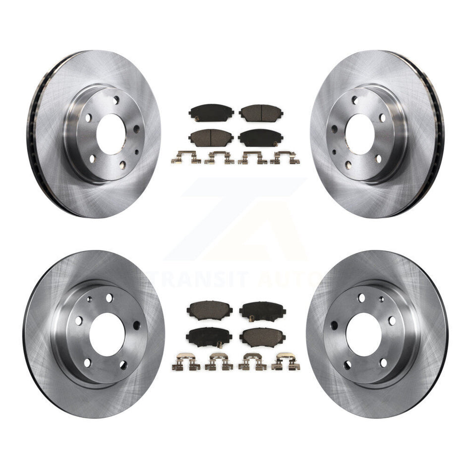 Front Rear Disc Brake Rotors And Ceramic Pads Kit For Mazda 3 Sport K8T-101591