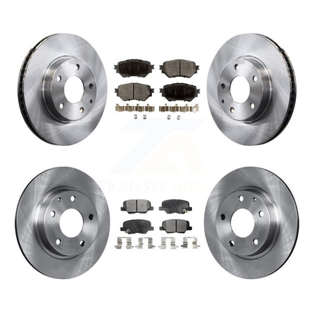 Front Rear Disc Brake Rotors And Ceramic Pads Kit For Mazda 3 Sport K8T-101593