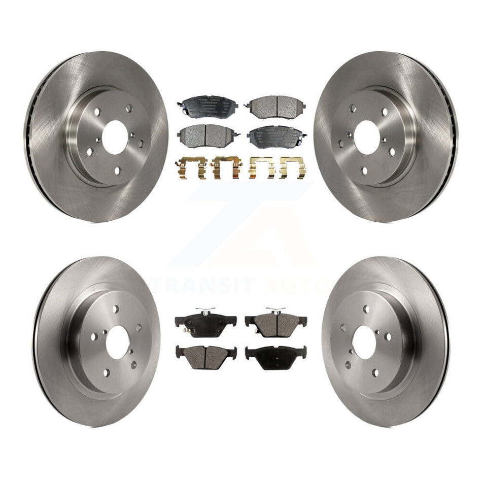 Front Rear Disc Brake Rotors And Ceramic Pads Kit For 2015 Subaru Legacy 2.5L K8T-101602