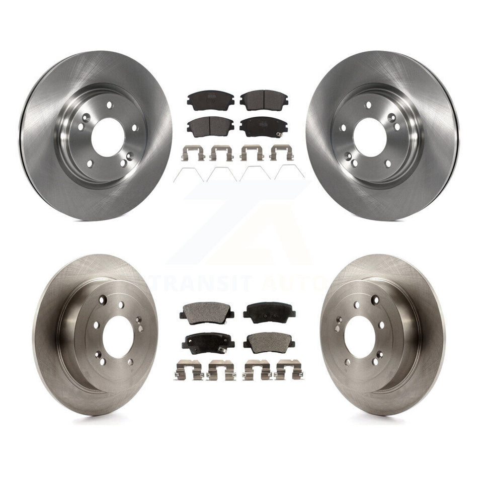 Front Rear Disc Brake Rotors And Ceramic Pads Kit For Hyundai Tucson Kia Sportage K8T-101607