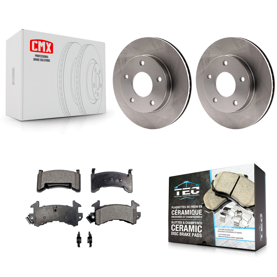 Rear Disc Brake Rotors And Ceramic Pads Kit For Cadillac Eldorado Buick Riviera Seville Oldsmobile Toronado K8T-101620