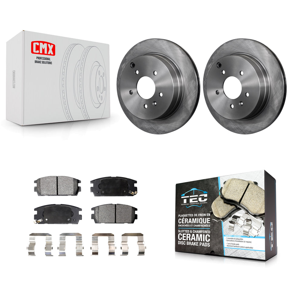 Rear Disc Brake Rotors And Ceramic Pads Kit For Chevrolet Equinox Saturn Vue Captiva Sport Pontiac Torrent Suzuki XL-7 K8T-101663