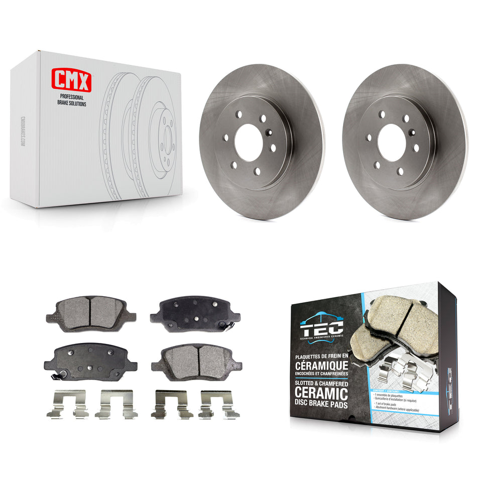 Rear Disc Brake Rotors And Ceramic Pads Kit For Chevrolet Uplander Pontiac Montana Buick Terraza Saturn Relay K8T-101665