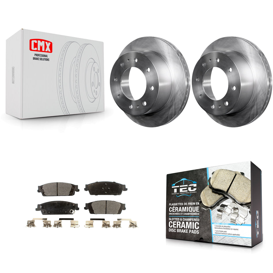 Rear Disc Brake Rotors And Ceramic Pads Kit For Chevrolet Suburban K8T-101690