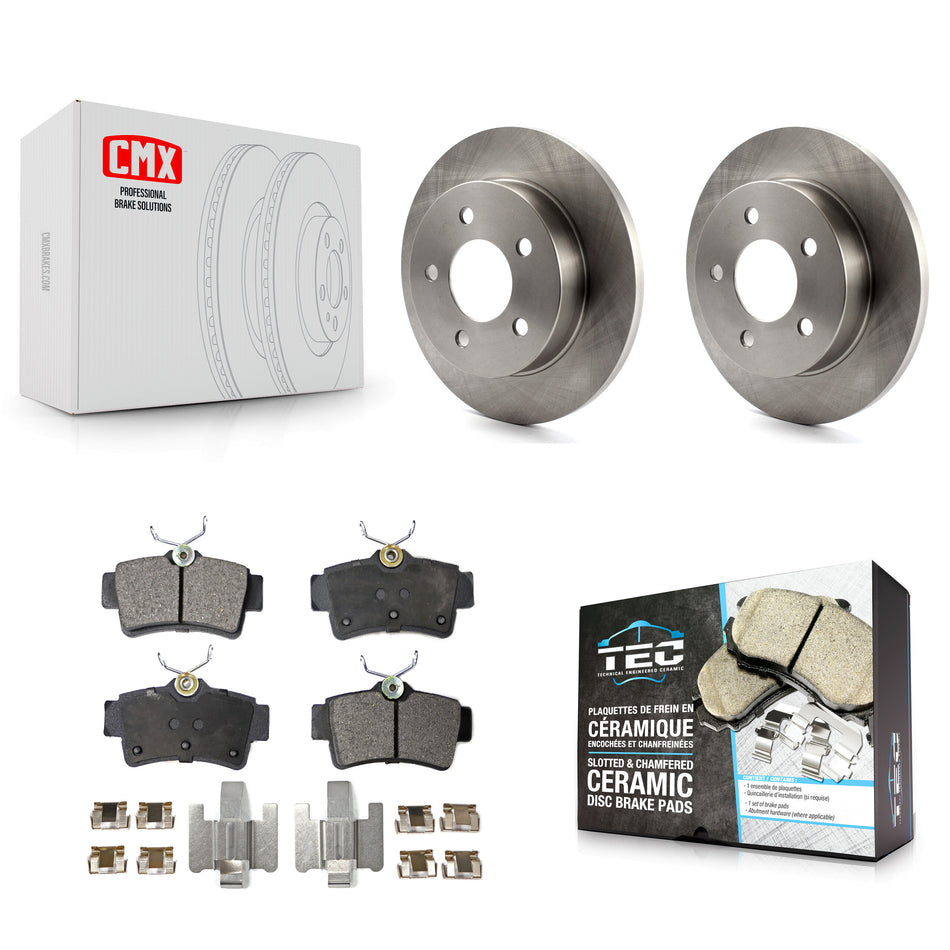 Rear Disc Brake Rotors And Ceramic Pads Kit For Ford Mustang K8T-101697