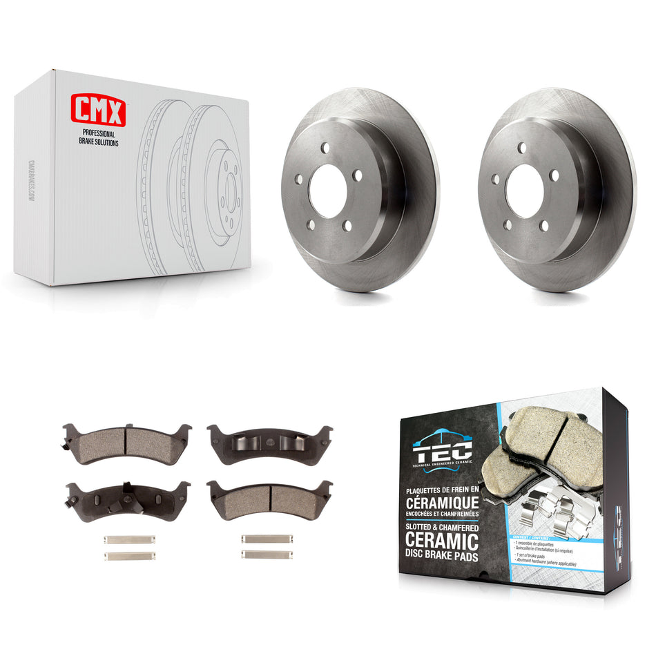 Rear Disc Brake Rotors And Ceramic Pads Kit For Ford Ranger Explorer Mercury Mountaineer Sport K8T-101699