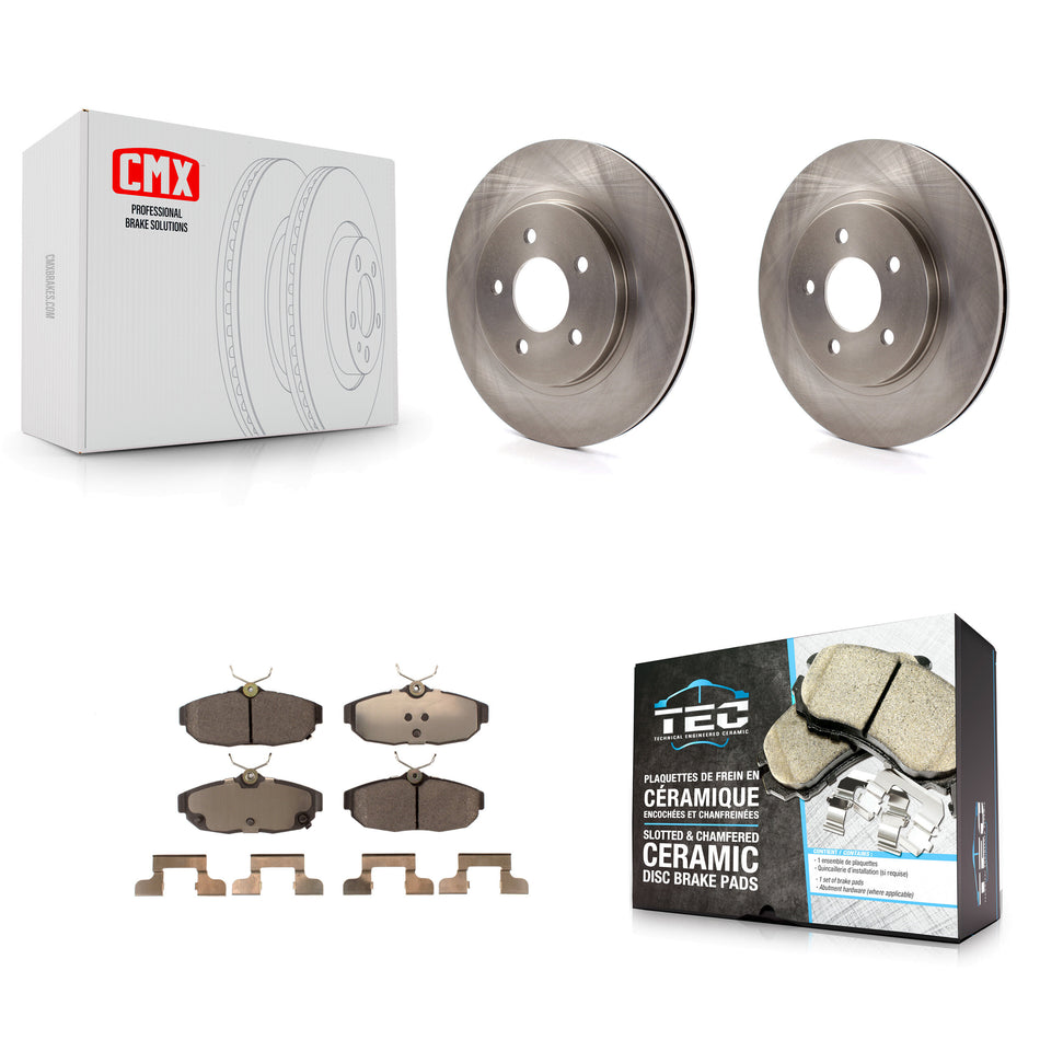 Rear Disc Brake Rotors And Ceramic Pads Kit For Ford Mustang K8T-101727