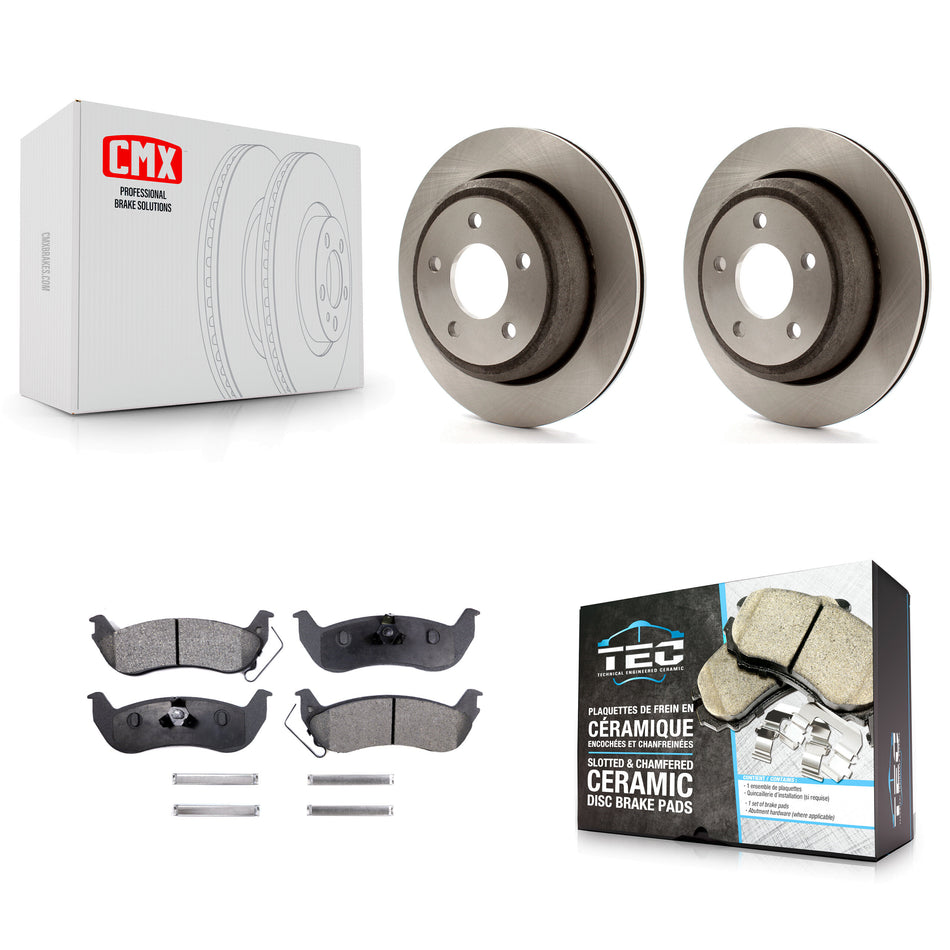 Rear Disc Brake Rotors And Ceramic Pads Kit For Ford Ranger Mazda B2300 B4000 K8T-101746