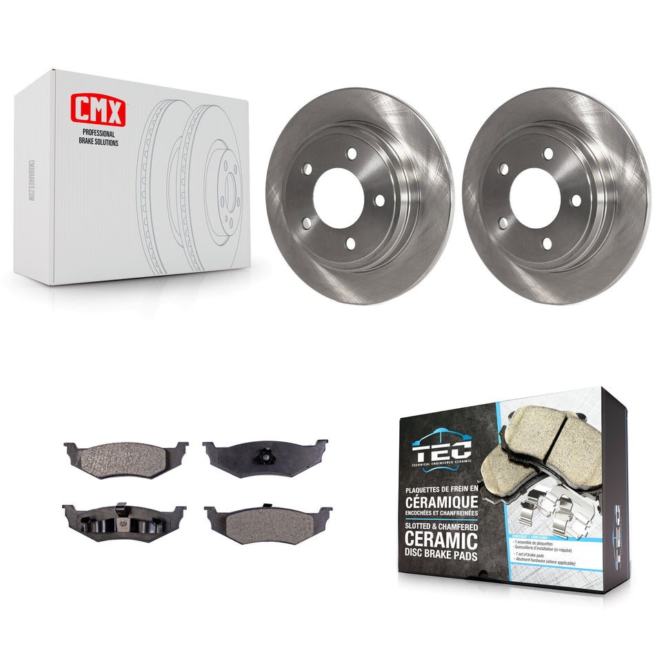 Rear Disc Brake Rotors And Ceramic Pads Kit For Chrysler Dodge Intrepid 300M Concorde LHS Eagle Vision New Yorker K8T-101759