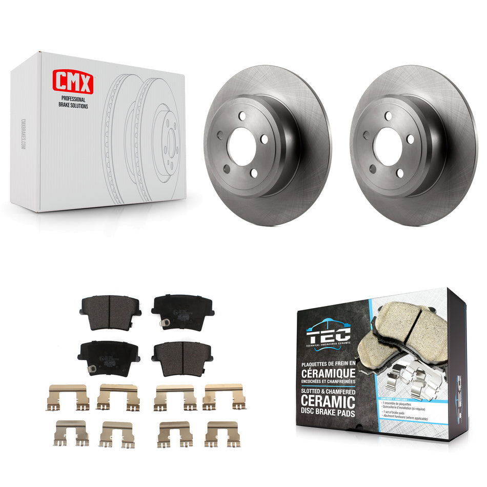 Rear Disc Brake Rotors And Ceramic Pads Kit For Dodge Charger Chrysler 300 Challenger Magnum Avenger K8T-101778