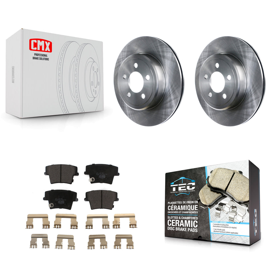 Rear Disc Brake Rotors And Ceramic Pads Kit For Dodge Charger Chrysler 300 Challenger Magnum K8T-101779