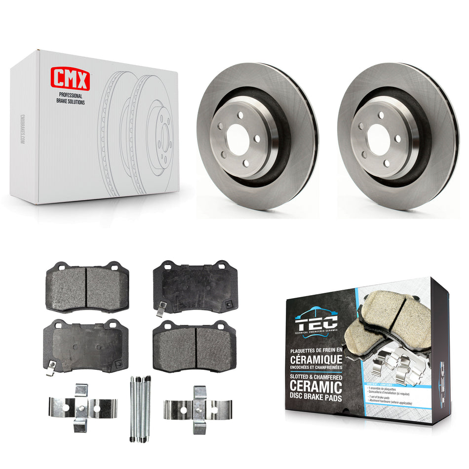 Rear Disc Brake Rotors And Ceramic Pads Kit For Dodge Charger Chrysler 300 Challenger Magnum K8T-101781