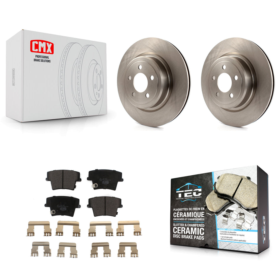 Rear Disc Brake Rotors And Ceramic Pads Kit For Dodge Charger Magnum K8T-101783