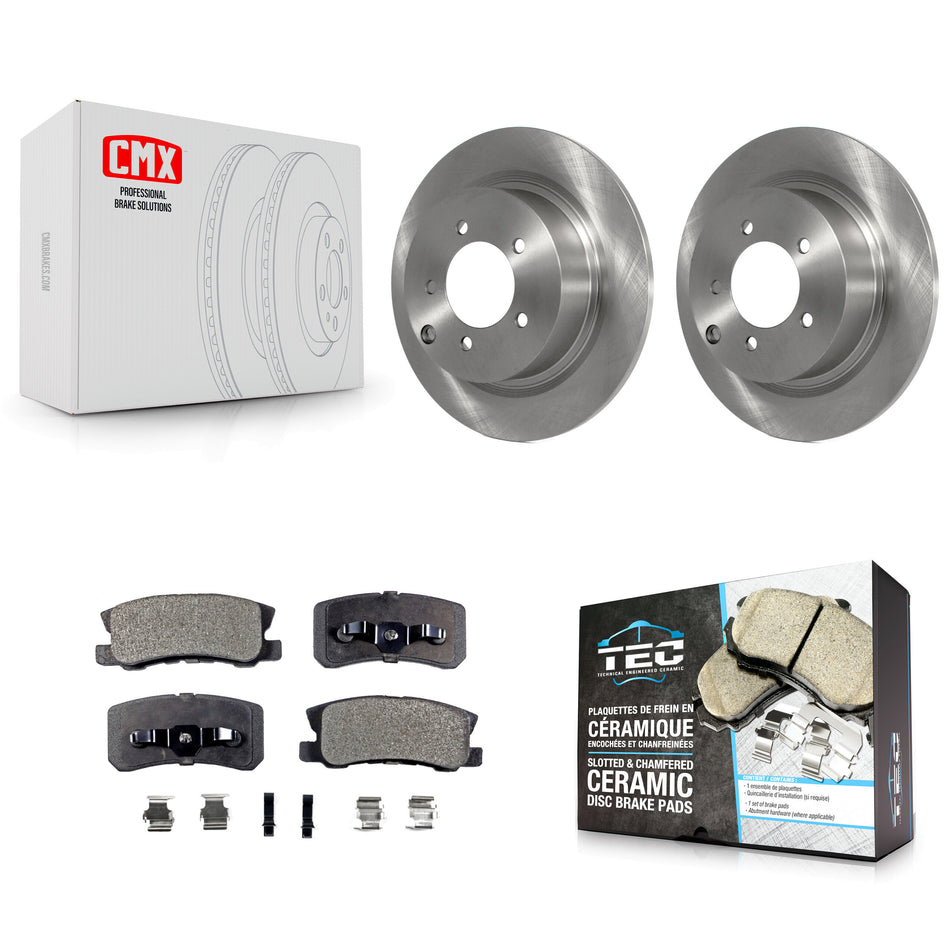 Rear Disc Brake Rotors And Ceramic Pads Kit For Jeep Patriot Dodge Chrysler Compass Avenger 200 Mitsubishi Sebring Lancer Caliber Outlander Sport RVR K8T-101788