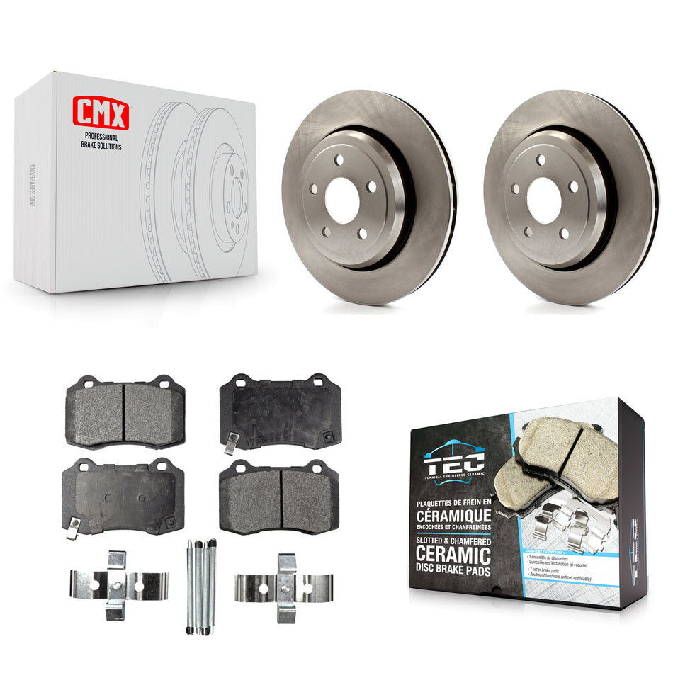 Rear Disc Brake Rotors And Ceramic Pads Kit For Jeep Grand Cherokee Dodge Durango K8T-101800