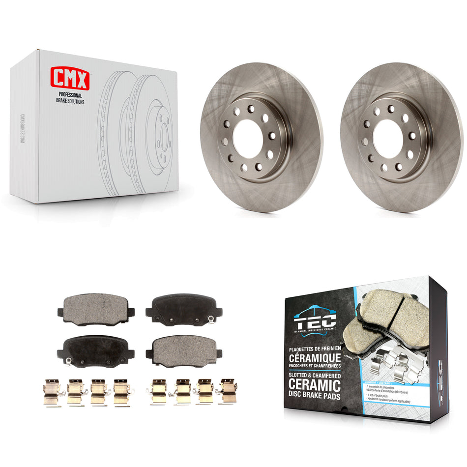 Rear Disc Brake Rotors And Ceramic Pads Kit For Jeep Cherokee Chrysler 200 K8T-101803