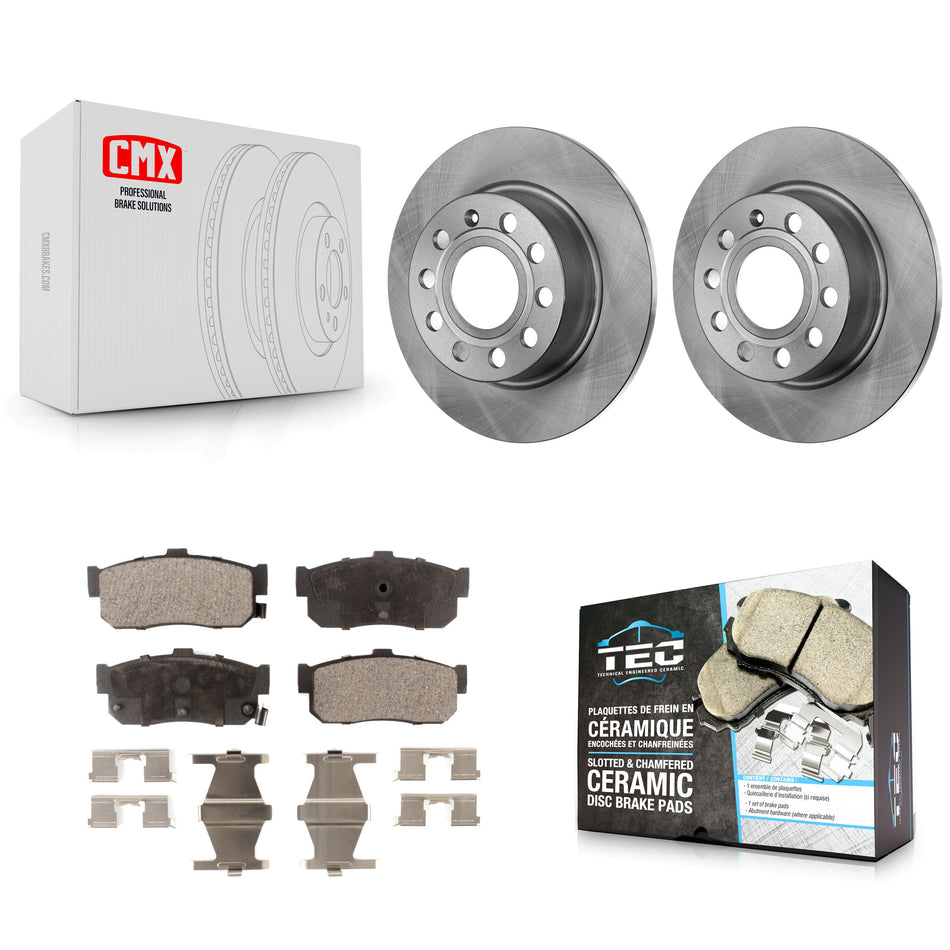 Rear Disc Brake Rotors And Ceramic Pads Kit For Nissan Maxima Infiniti I30 INFINITI K8T-101828
