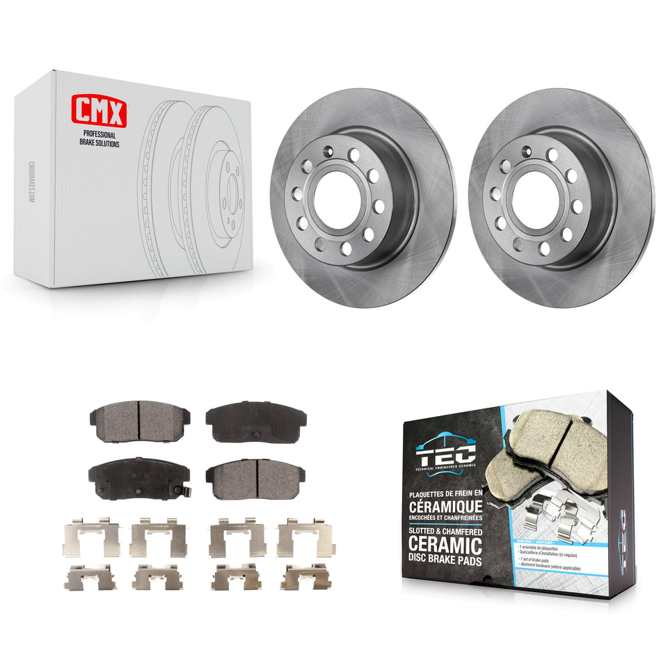 Rear Disc Brake Rotors And Ceramic Pads Kit For Nissan Maxima Infiniti I35 I30 INFINITI K8T-101829