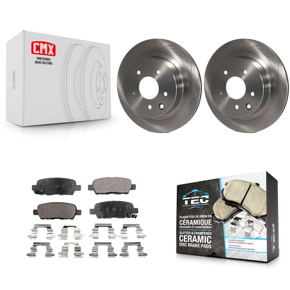 Rear Disc Brake Rotors And Ceramic Pads Kit For Nissan Rogue Sport INFINITI G35 Select LEAF Juke 350Z Qashqai X-Trail K8T-101881