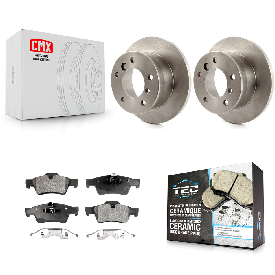 Rear Disc Brake Rotors And Ceramic Pads Kit For Mercedes-Benz G55 AMG K8T-101893