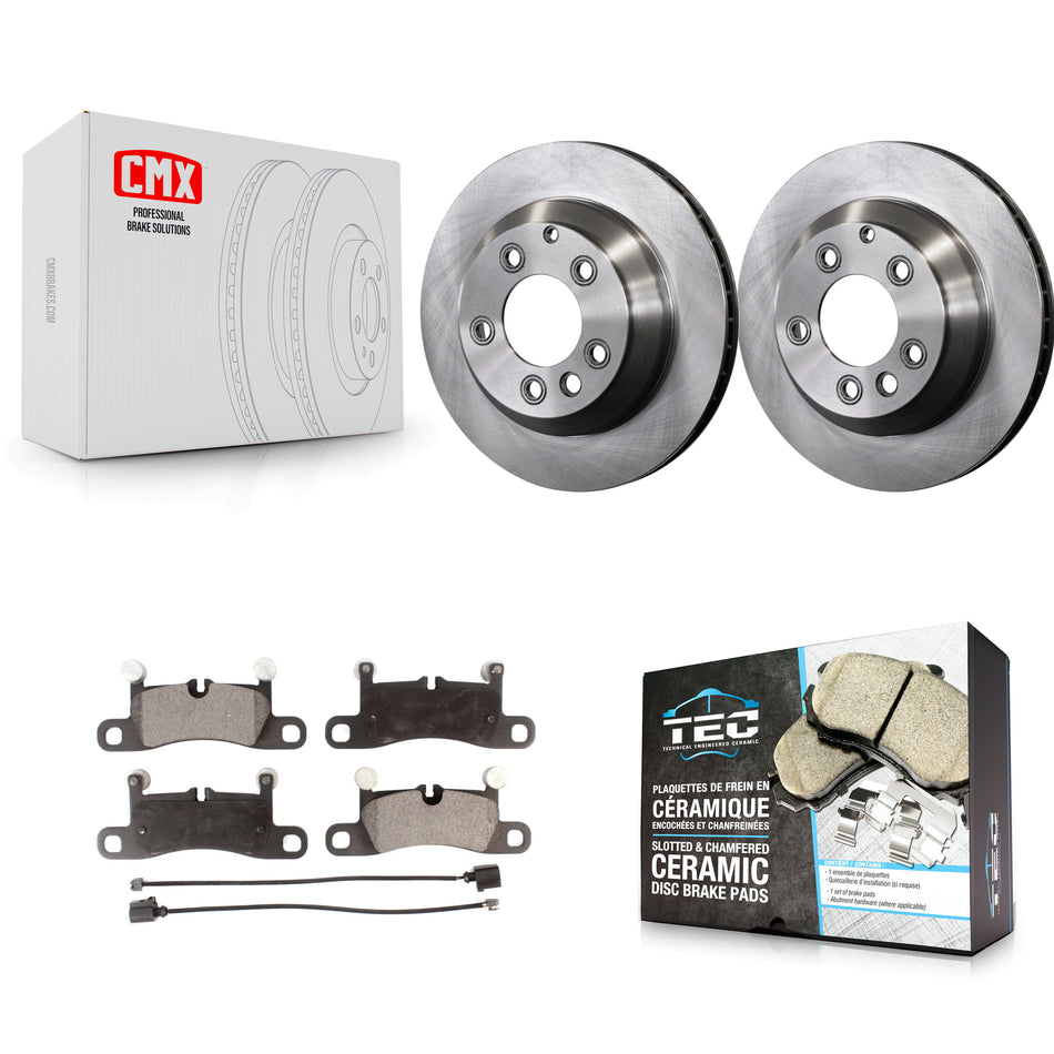 Rear Disc Brake Rotors And Ceramic Pads Kit For Porsche Cayenne Volkswagen Touareg K8T-101906