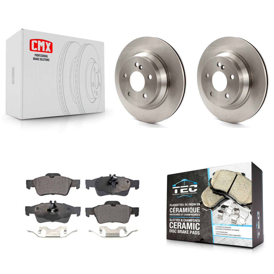 Rear Disc Brake Rotors And Ceramic Pads Kit For Mercedes-Benz E350 E320 E500 CLS550 E400 CLS500 CLS400 E550 E63 AMG K8T-101910