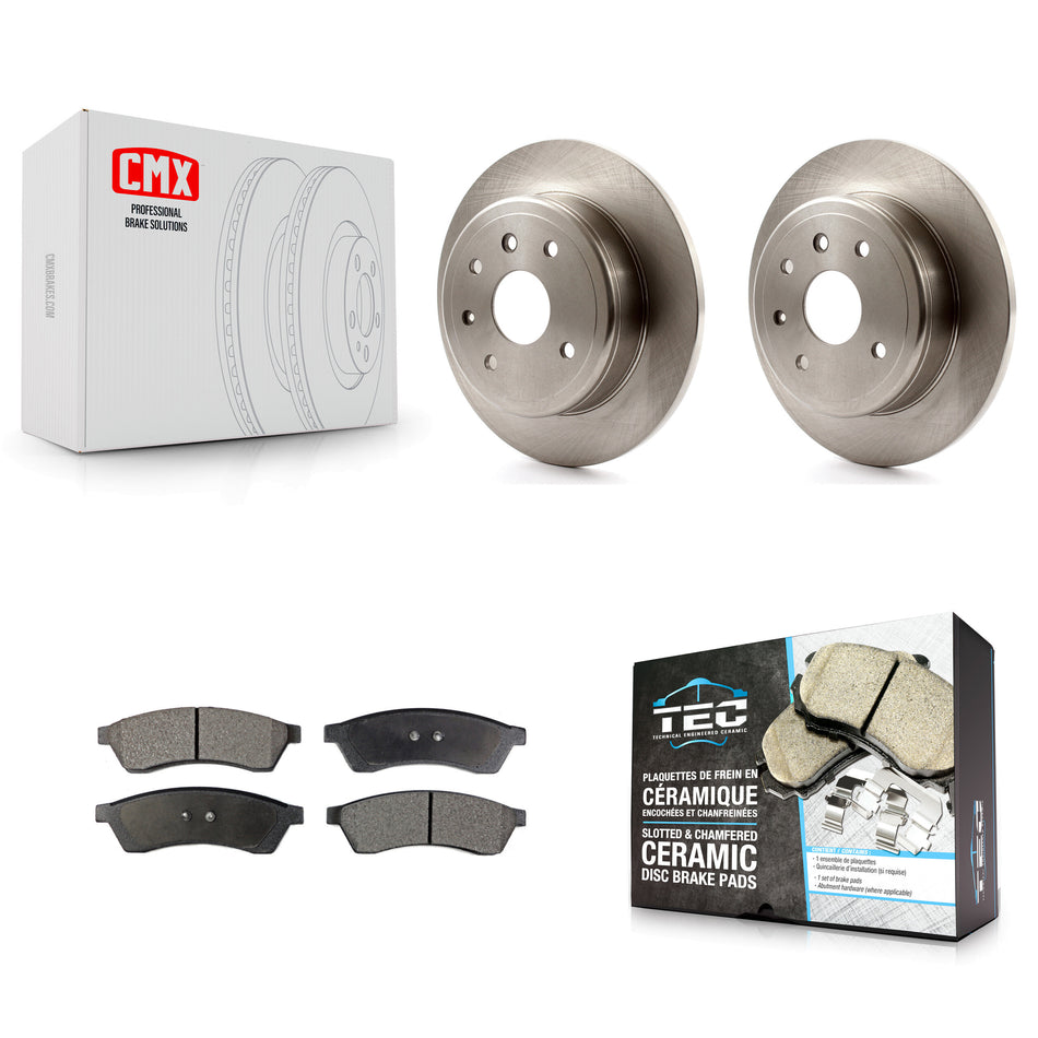 Rear Disc Brake Rotors And Ceramic Pads Kit For 2004-2006 Suzuki Verona Chevrolet Epica K8T-101926