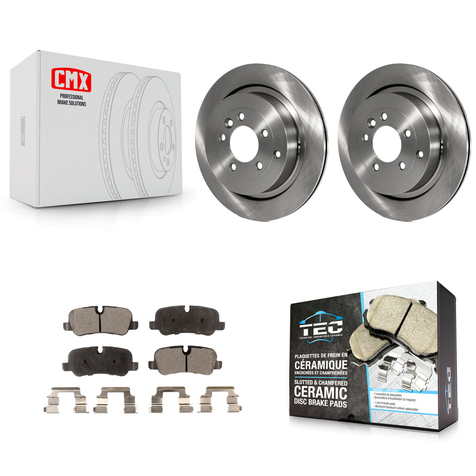 Rear Disc Brake Rotors And Ceramic Pads Kit For Land Rover Range Sport LR4 LR3 K8T-101928