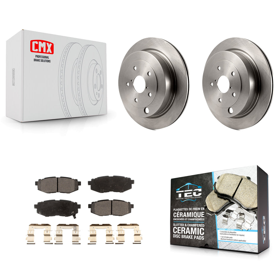 Rear Disc Brake Rotors And Ceramic Pads Kit For Subaru Tribeca B9 K8T-101937