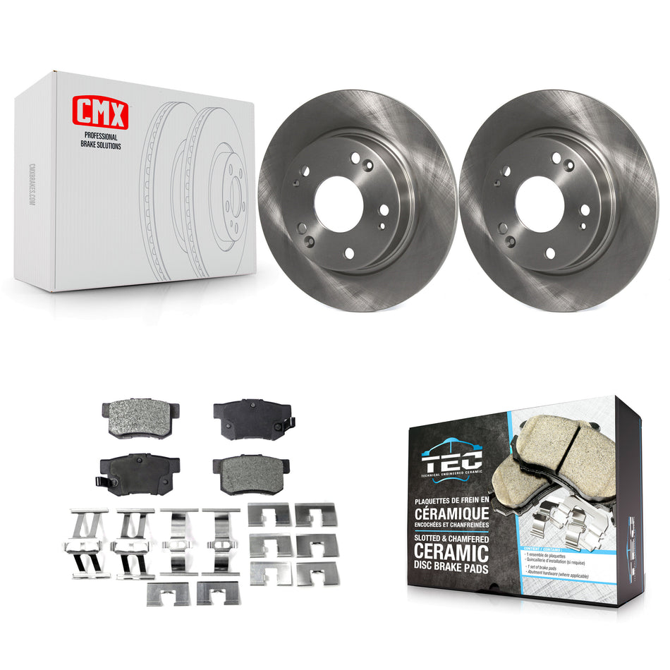 Rear Disc Brake Rotors And Ceramic Pads Kit For Honda Civic Acura ILX CSX K8T-101943
