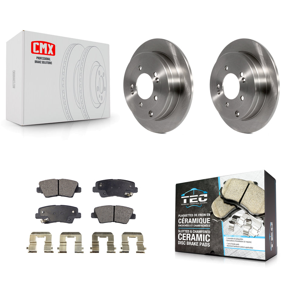 Rear Disc Brake Rotors And Ceramic Pads Kit For 2007-2009 Kia Amanti K8T-101944