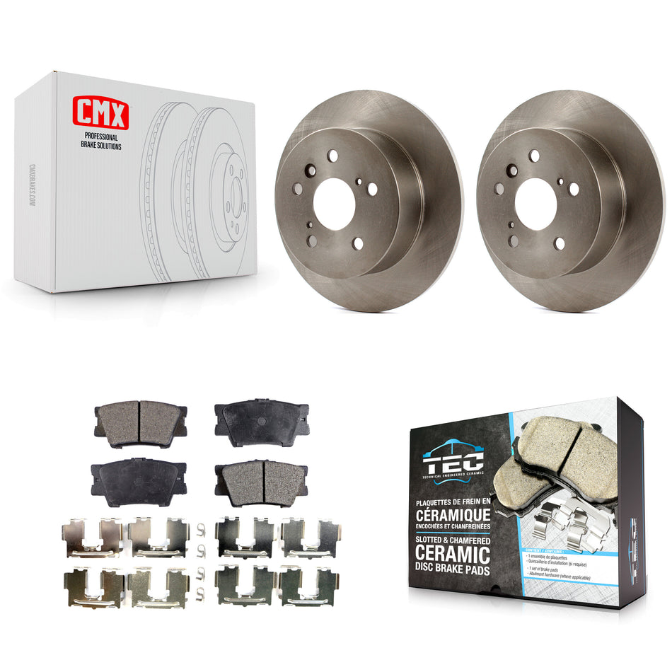 Rear Disc Brake Rotors And Ceramic Pads Kit For Toyota Camry Lexus ES350 Avalon K8T-101959