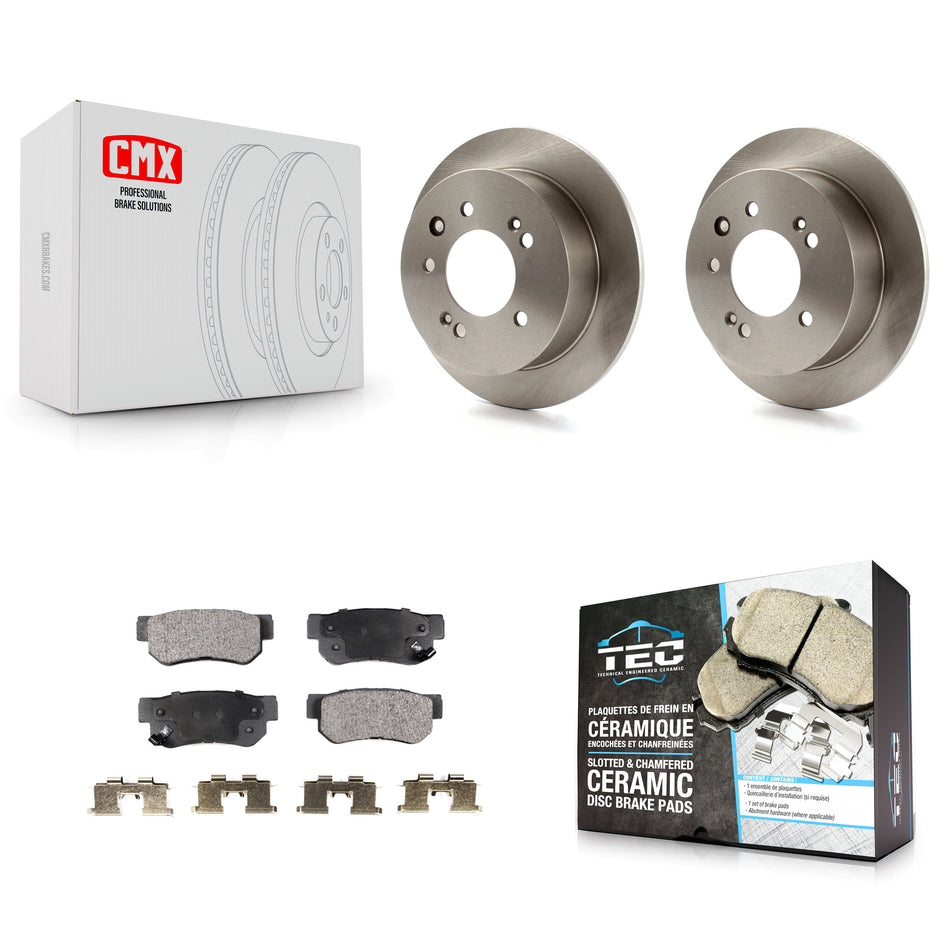 Rear Disc Brake Rotors And Ceramic Pads Kit For Hyundai Elantra K8T-101976