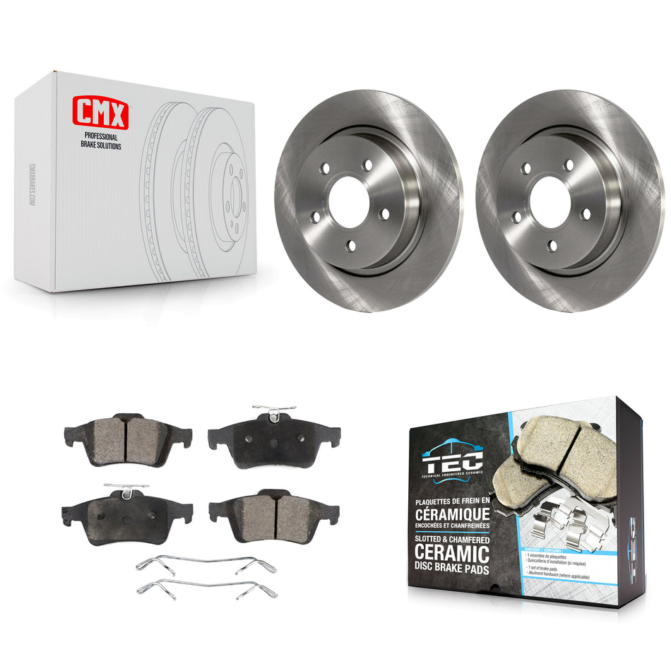 Rear Disc Brake Rotors And Ceramic Pads Kit For Volvo S40 C70 C30 V50 K8T-101982
