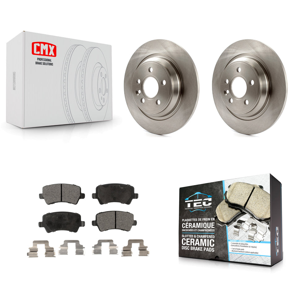 Rear Disc Brake Rotors And Ceramic Pads Kit For Volvo S60 XC70 S80 V60 Cross Country V70 K8T-101999