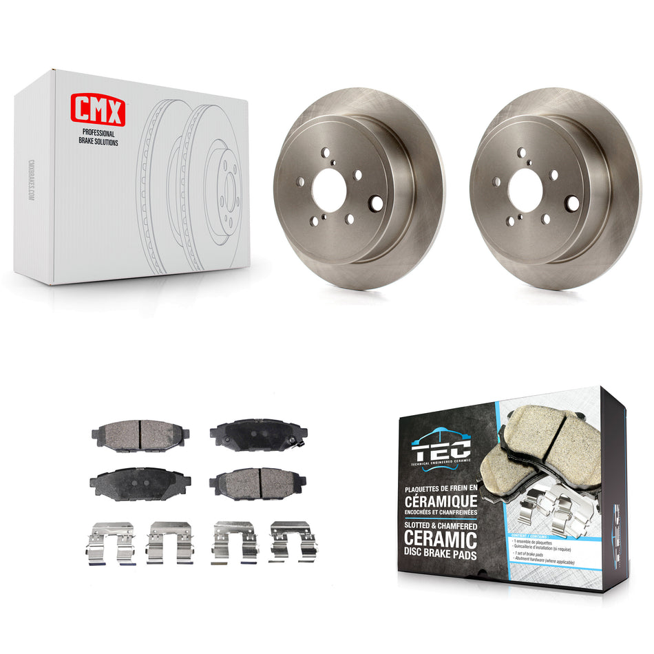 Rear Disc Brake Rotors And Ceramic Pads Kit For Subaru Outback Impreza Forester Legacy Scion FR-S BRZ WRX K8T-102007