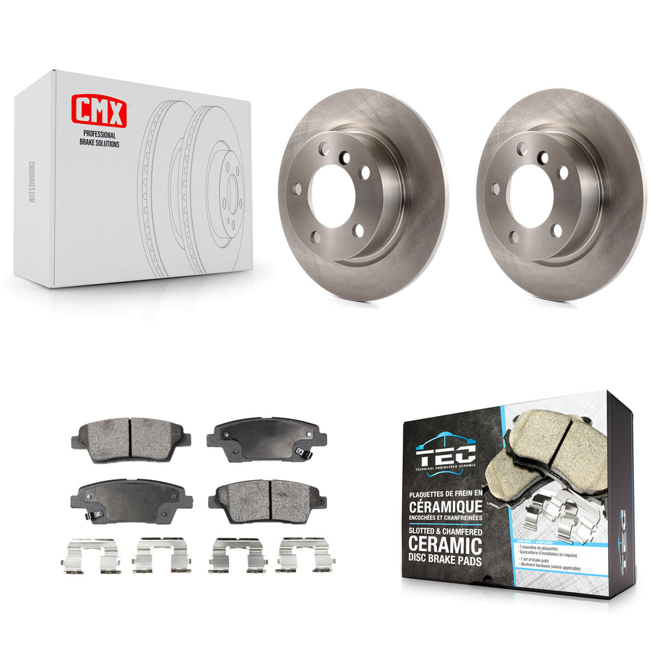 Rear Disc Brake Rotors And Ceramic Pads Kit For Mini Cooper Countryman Paceman K8T-102067