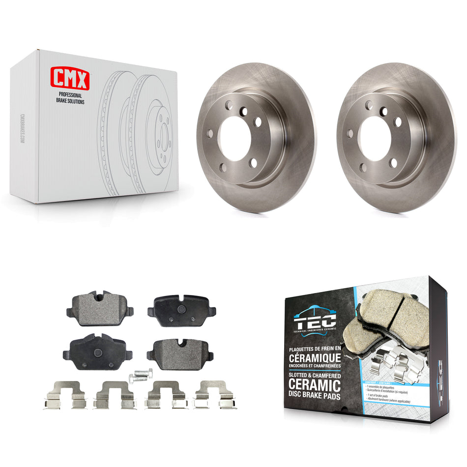 Rear Disc Brake Rotors And Ceramic Pads Kit For Mini Cooper Countryman Paceman K8T-102068