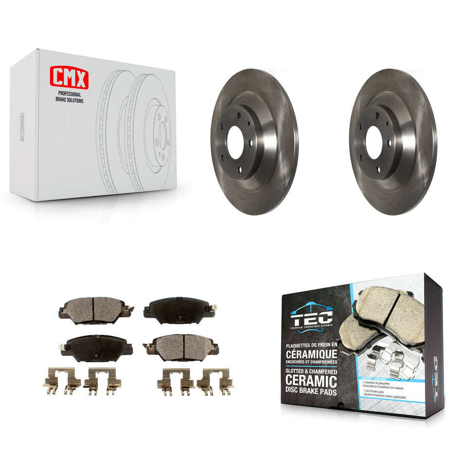 Rear Disc Brake Rotors And Ceramic Pads Kit For Mazda CX-5 K8T-102078