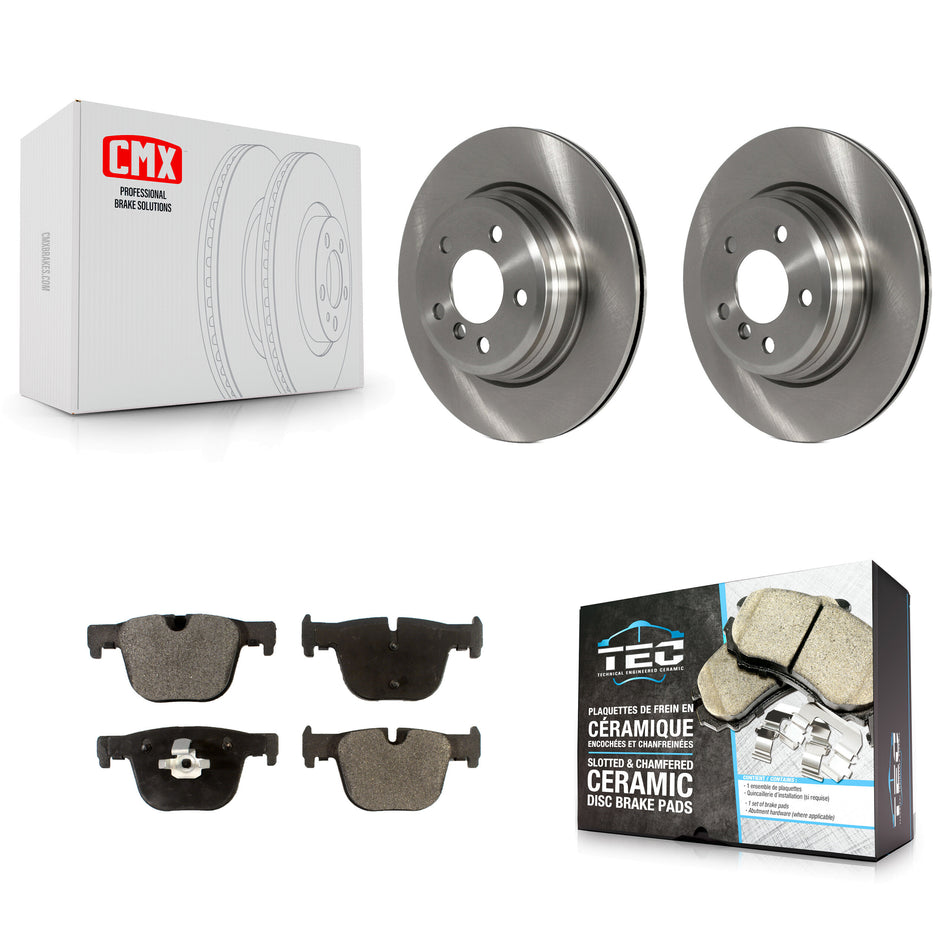 Rear Disc Brake Rotors And Ceramic Pads Kit For BMW 330i xDrive 335i 328i 430i Gran Coupe 428i 435i 340i 440i GT ActiveHybrid 3 K8T-102085