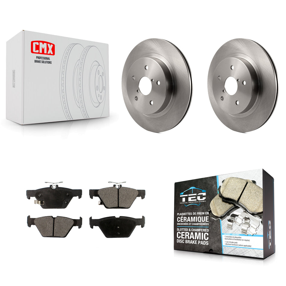 Rear Disc Brake Rotors And Ceramic Pads Kit For Subaru Outback Legacy WRX K8T-102099